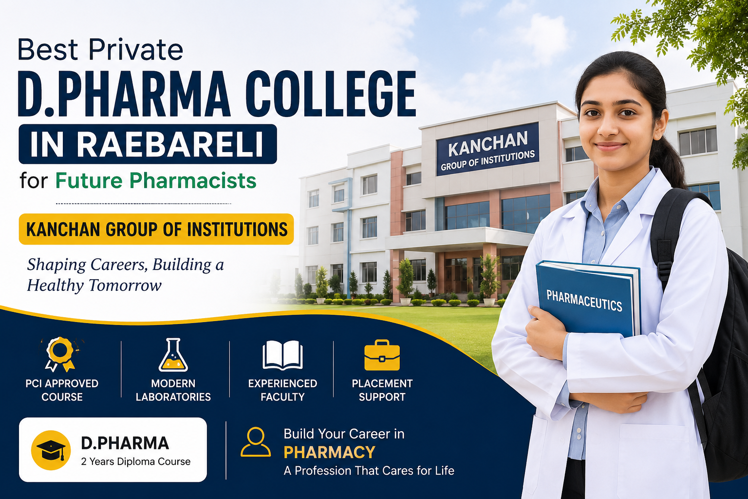 Best Private D.Pharma College in Raebareli for Future Pharmacists | Kanchan Group of Institutions
