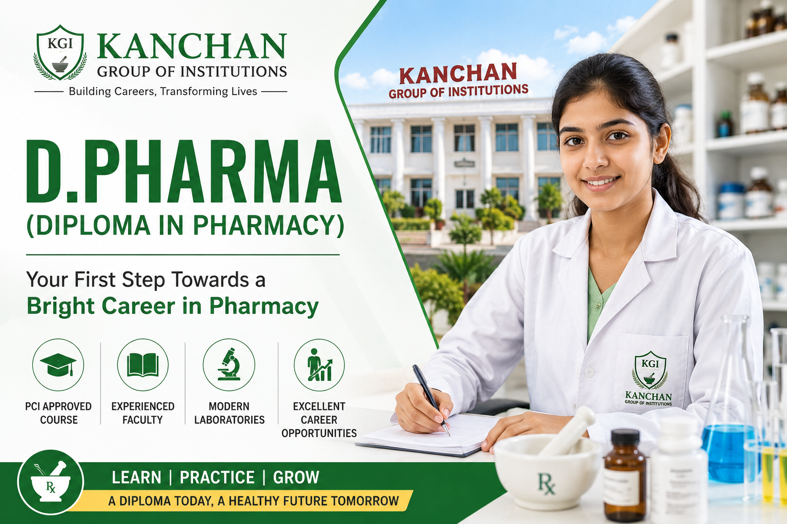 D.Pharma (Diploma in Pharmacy) | Kanchan Group of Institutions