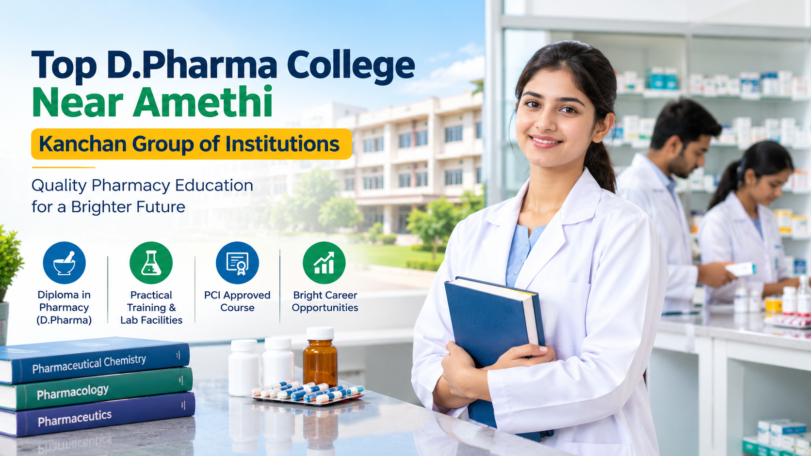 Top D.Pharma College Near Amethi | Kanchan Group of Institutions